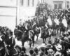 Die Blutreitergruppe Weißenau beim Blutritt in Weingarten 1925 oder 1925